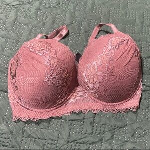 Elegant Lace Pink Bra